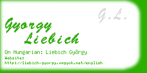 gyorgy liebich business card