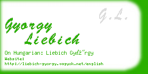 gyorgy liebich business card